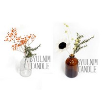미니 시약병 디퓨저 용기 80ml 인테리어 소품 유리병, 갈색