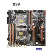 X99 X79 듀얼 CPU 메인보드 제온 XEON, 하얀색