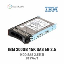 IBM 300GB 15K SAS 6G 2.5 HDD 81Y9671 정품 국내출고 재고보유 중고 서버하드