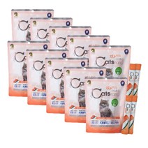 캐츠랑 짜먹이는 츄르 참치연어 (14gX20개입) 세트 고양이간식, 10개세트