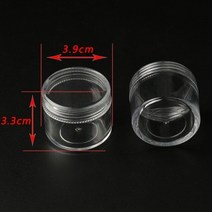 진열장 장식장 아크릴 유리 미니 인테리어 원목 콘솔 LED 엔틱 빈티지 4 개몫 플라스틱 보석 상자 투명 보관 용기 귀걸이 구슬 휴대용 케이스 수제 diy 보석 액세서리, 8pcs 상자, 3.3cmx3.9cm 실린더