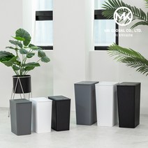 MK 심플 무지 원터치 슬림 휴지통10리터 20리터, 원터치 슬림 휴지통 10L, 블랙