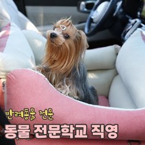리토가토 스마트 강아지 카시트 (레드 / 커버분리형) 순면 방수 - 반려동물 학교, 베이지 (안전고리2개 set)
