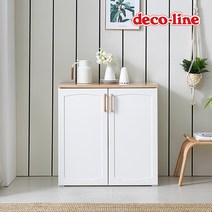 데코라인 코넬 모다 800 주방수납장 DGJ054C, 화이트+오크