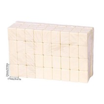 마작패 세트 영행용 마작 세트 여행용 미니 중국 전통 보드 게임 대형 스토리지 가방 휴대용 테이블 146 멜, 01 White