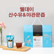 [웰데이] 100% 유기농 산수유 야관문즙 프리미엄 100ml 30포 특별 행사, 1 box 보름치 30포