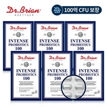 [6통] 닥터브라이언 인텐스 프로바이오틱스 100억유산균 60캡슐(1년분)/ DDS-1함유, 6통