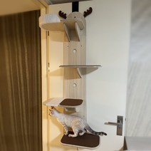 캣타워 고양이 프레임 등반 모래 나무 작은 단단한 걸이 문 점프 플랫폼 펀칭 해먹, [01] 사슴 문 등반 프레임