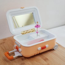 캐리어 보석함 뮤직박스 오르골, 오렌지