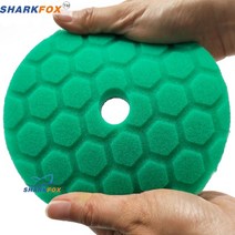 5/6 인치 독일 스폰지 폴리셔 버퍼 패드 자동차 액세서리 미용 왁싱 연마, [01] Green 1pc, [02] 6Inch Backer