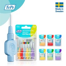 TePe 테페 치간칫솔 엑스트라 소프트 6개입 0.4~1.1mm, 블루 0.6mm