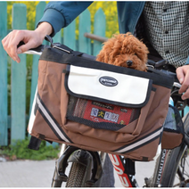 강아지자전거캐리어 반려견자전거 켄넬 바구니 수납공간, 블랙