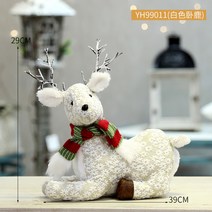 크리스마스 장식 인형 눈사람 노인 트리 호텔 쇼핑몰, 누운 백사슴