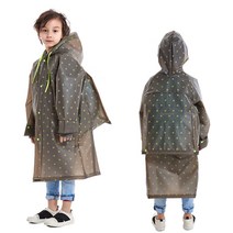 어린이 별 땡땡이 우비 롱 레인코트 L XL 옵션 아동 남아 여아 책가방 공간 투명 챙 똑딱이
