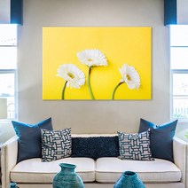 아란아트 생기그림 예쁜꽃그림 캔버스액자 카페인테리어 거실벽꾸미기, 04 세송이 하얀꽃