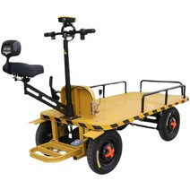 4륜 공장 현장 전동카트 손수레 리어카 동력운반차, 1.5x0.8m 800W- 48V20A 포함