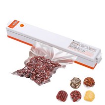 밀봉기 포장기 비닐 220V110 진공 실러 주방 포장 기계 가정용 식품 필름 10pcs 보관 봉투로 신선도 유지, 01 White_02 미국 플러그