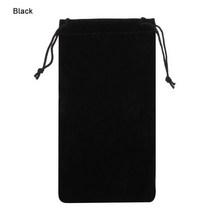 휴대용 안경 소프트 광학 케이스 드로스트링 파우치 가방 선글라스 천, [01] black, 01 Type2-black