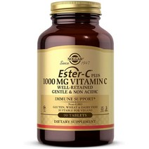 솔가 에스터C 플러스 비타민C 1 000mg 90정 베지캡슐 식물성 Solgar, 1개, 기본