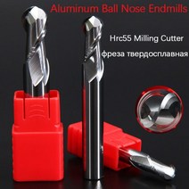 컷팅기 나무홈파기 커팅기 가공기 2 플루트 커팅 HRC58 2mm 3mm 4mm 알루미늄 구리 가공 CNC 텅스텐 스틸 Sprial 비트 밀링 커터 볼 노즈 엔드 밀 R1, R1.75x7xD4x50L