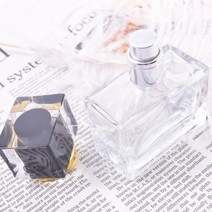 캔들이케아 30ml 모던 골드넥 스퀘어 향수병 용기 향수공병