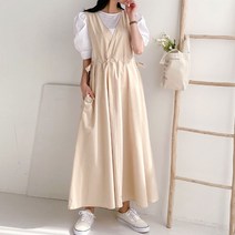 퍼니걸스 뷔스티에 스트링 롱 원피스_3224