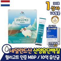 퀄리고트 인증 산양유 단백질 보충제 10억 유산균 스틱형 1개월분 네덜란드 자연방목 MBP 스틱 레시틴 헬스 근성장 몸짱 어르신 엘아르기닌 프락토올리고당 분말 가루 프로틴 쉐이크