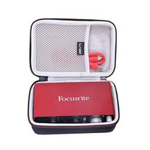 포커스라이트 스칼렛 솔로 및 2i2 USB 오디오 인터페이스를 위한 LTGEM 하드 여행 케이스.