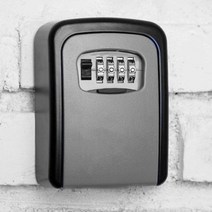 사무실 매장 창고 열쇠 보관 키박스 아연 합금 소재 미니 보조 키 번호 보관함, 그레이