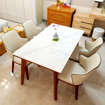 세라믹식탁 4인 포세린 연예인식탁 견고한 세련된 예쁜 골드식탁 유광무광직각마블 최신유행식탁