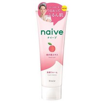 크라시에 Kracie naive 나이브 세안폼 복숭아잎 추출물 함유 130g, 단일
