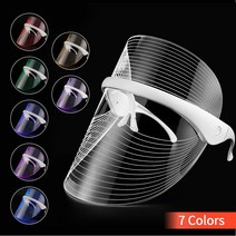 LED마스크 뷰티 엘이디 디바이스 7 색 광자 LED 라이트 안티 주름 회춘 마스크 페이셜 분광계 라이트닝 스킨 케어 호환, 03 7Colors