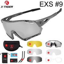 라이딩고글 사이클선글라스 편광안경고글 X-TIGER 사이클링 선글라스 자전거 안경 야외 스포츠 도로 5 렌즈, 09 EXS09-5