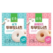 풀무원 글레이즈두부도너츠 50g 8개+슈가 두부도너츠 45g 8개, 글레이즈 두부도너츠 50gx16개
