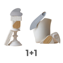 피카소 함경식 메이크업 스파츌라 커브드1개+투웨이1개 1세트