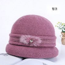 까마느 벙거지 비니 모자 가을용 겨울용 어머니 할머니 여성 니트모자 보온모자 부드러운 따뜻한 방한모자 보넷