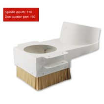 목공집진기 CNC 밀링 머신 9KW 자동 공구 교환 스핀들 더스트 커버 컬렉션 브러시 우드 조각 먼지 제거, 10.150 single new white