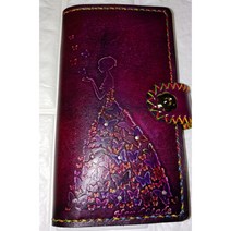 여기공방 수제통가죽 폰케이스(웨딩드레스이중지갑)