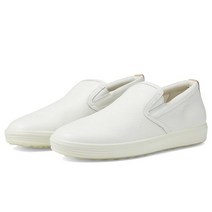 ECCO 에코 Soft 7 캐주얼 여성운동화 가죽슬립온 화이트