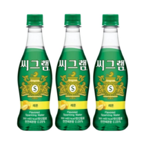 코카콜라 씨그램 레몬맛 탄산음료 350ml x 24페트, 단품