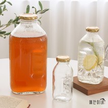 옛날 주스병 보리차병 4size 레트로 빈티지 오렌지 쥬스병, 1500ml