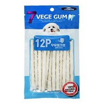 D17 베게 우유밀크껌 12p (밀크스틱) 애견 밀크껌, 20개