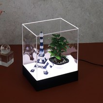 아코빅스 LED 아크릴 전시 케이스 직사각 무드등 CF0215 조명 디스플레이 상자, 전시 조명 20X15X25cm_DC