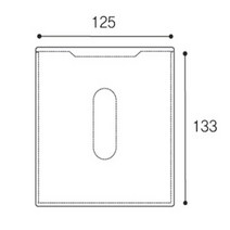 가격표 포스트 종이 POP 포켓 꽂이 125x133mm