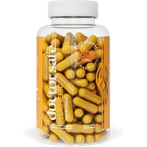 Doctor Safe 닥터세이프 투메릭 커큐민 블랙페퍼 1500mg 120캡슐 바이오페린 엘더베리, 기본