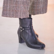 여성 명품 성수동 수제화 소가죽 큐빅장식 첼시 뷰티 국산 앵글부츠 소프트 베이직 7.5cm