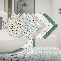 테라조타일 바닥셀프시공 바닥데코타일Imitative Terrazzo Wallpaper 자기 접착제 3D 타일 벽 스티커 대리, 01 4pcs_05 SMS005