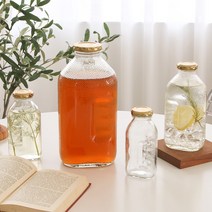 델몬트 유리병 레트로 빈티지 추억의물병 냉장고 보리차 병, 1500ml