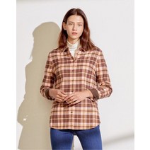 [닥스 여성] [[21FW]] DLSH1D901P2 핑크 체크 긴팔셔츠