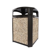 리빙플랜 러버메이드 랜드마크 클래식 돔형 휴지통 133L 잠금장치기능 397088